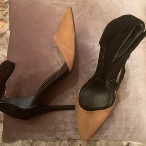 New Black and Tan suede shoes